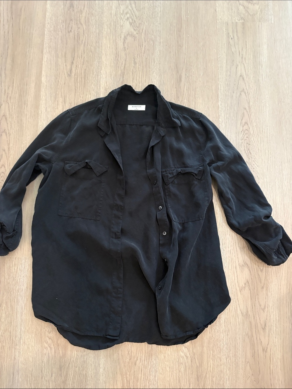 BABTON Black Button-Up Shirt